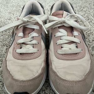 Nike Blush and Gray Athletic Shoes
